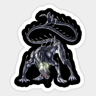 Aztec Mythical Creature Ahuizotl Sticker